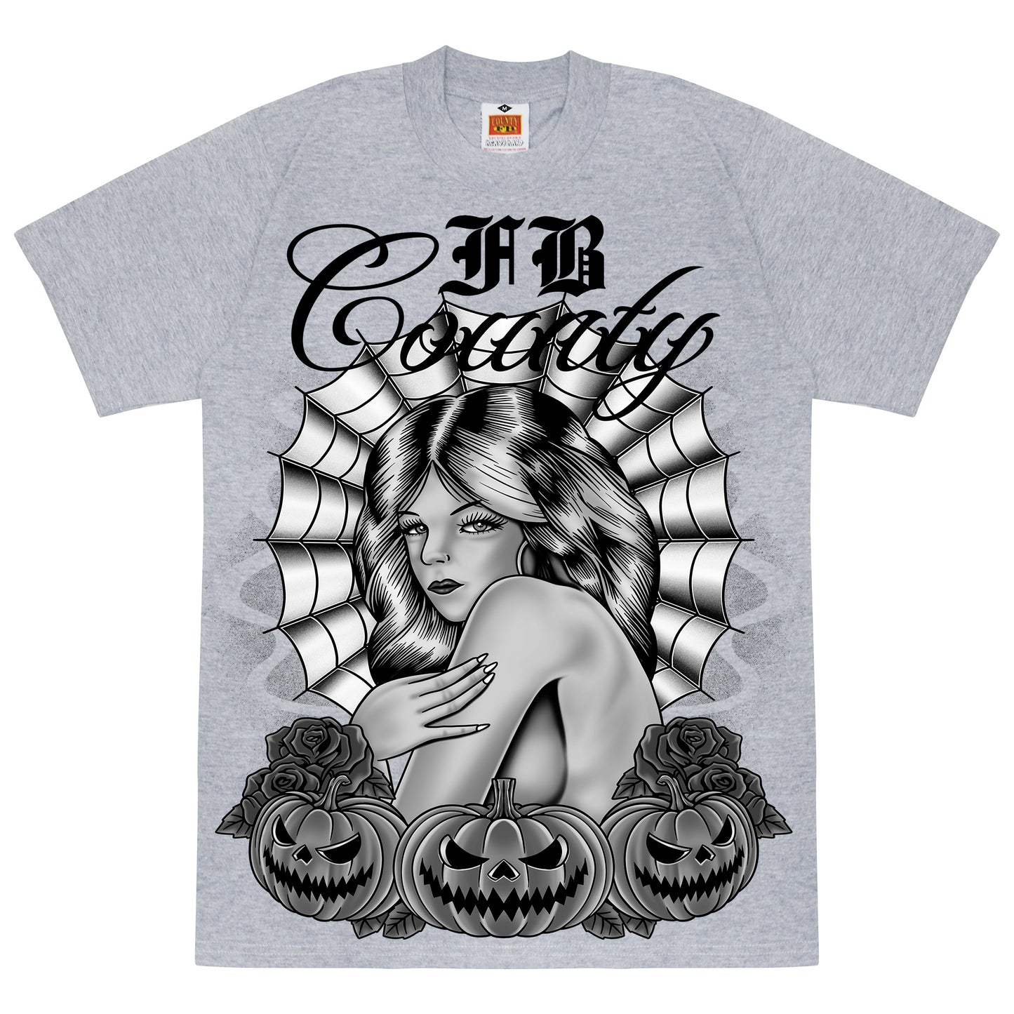 FB County Halloween Graphic Heavy Hard T-Shirts - (JUMBO PRINTS)