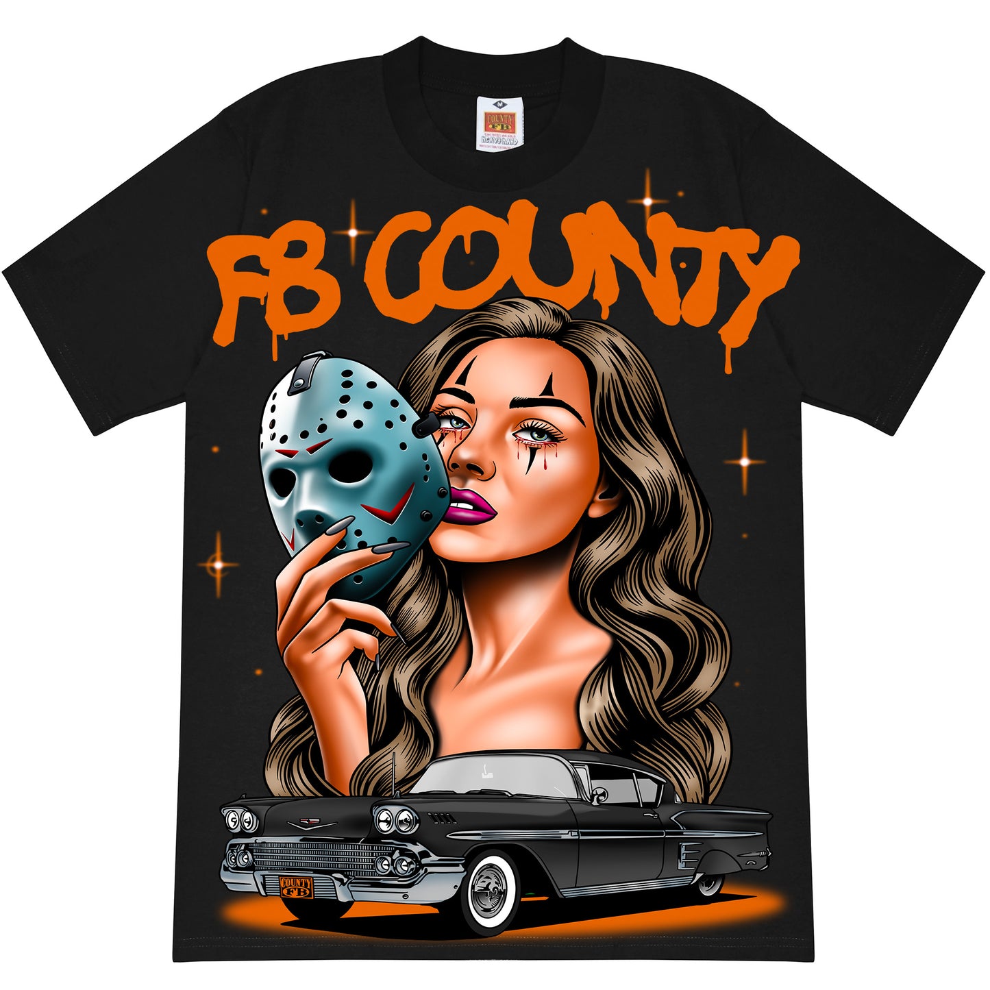 FB County Halloween Graphic Heavy Hard T-Shirts - (JUMBO PRINTS)