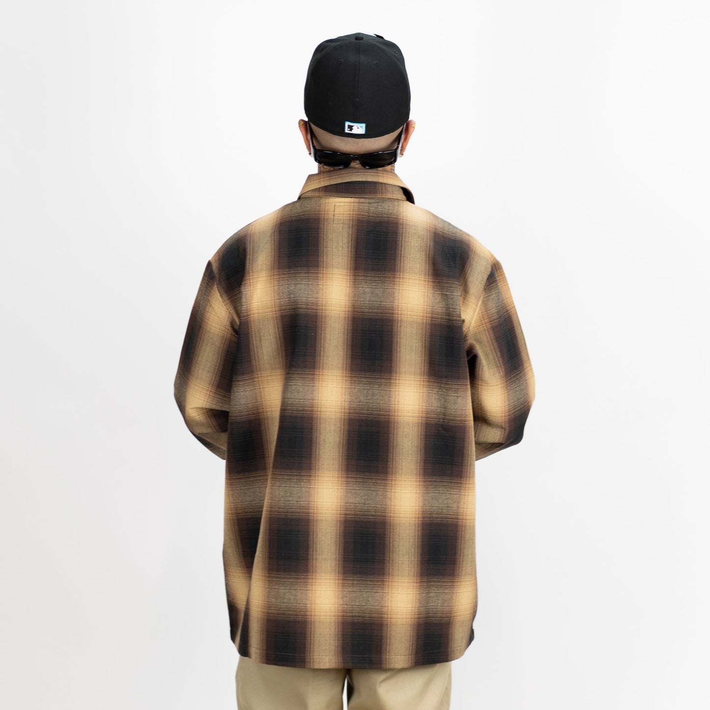 FB County Long Sleeve Checker Zip Shirt - Big & Tall Sizes