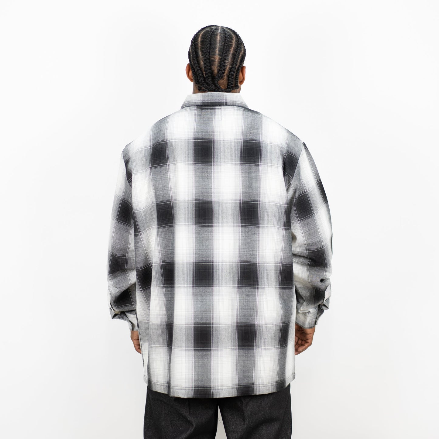 FB County Long Sleeve Checker Zip Shirt - Big & Tall Sizes