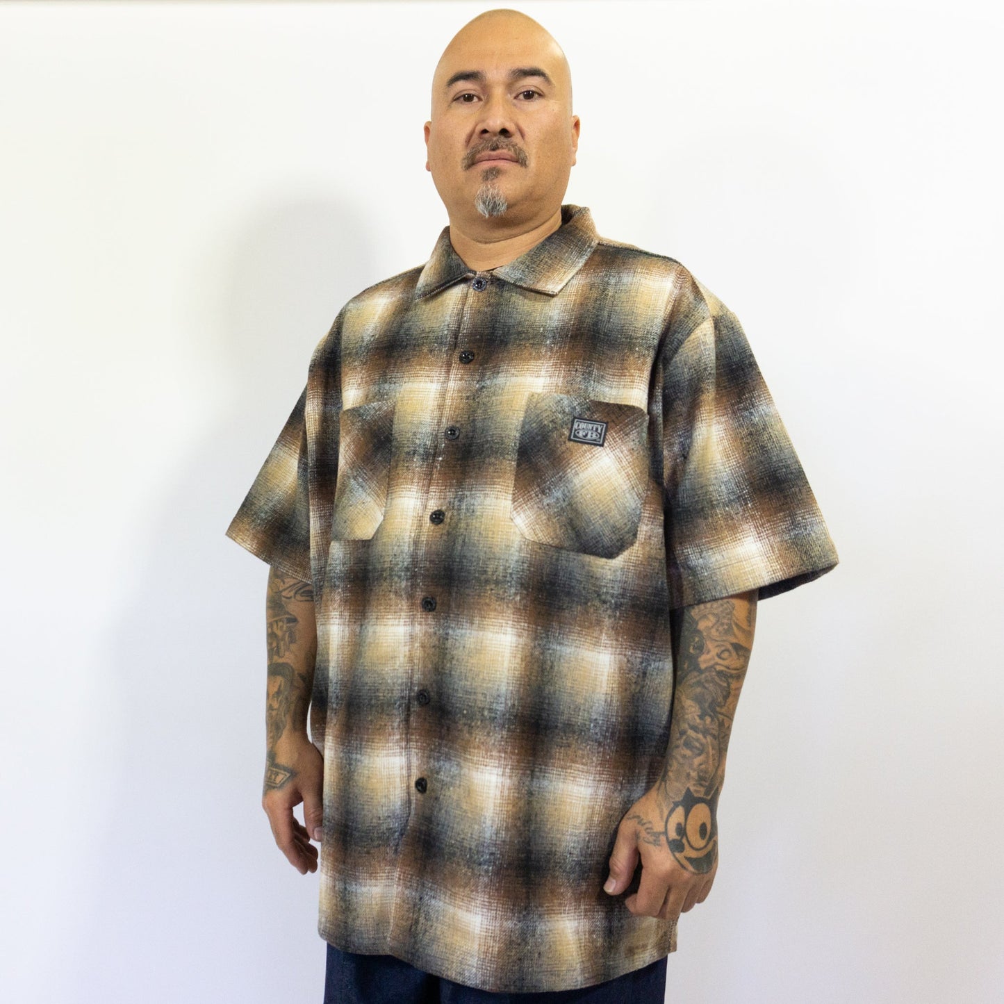FB County Short Sleeve Wool Shirt - Big & Tall Sizes