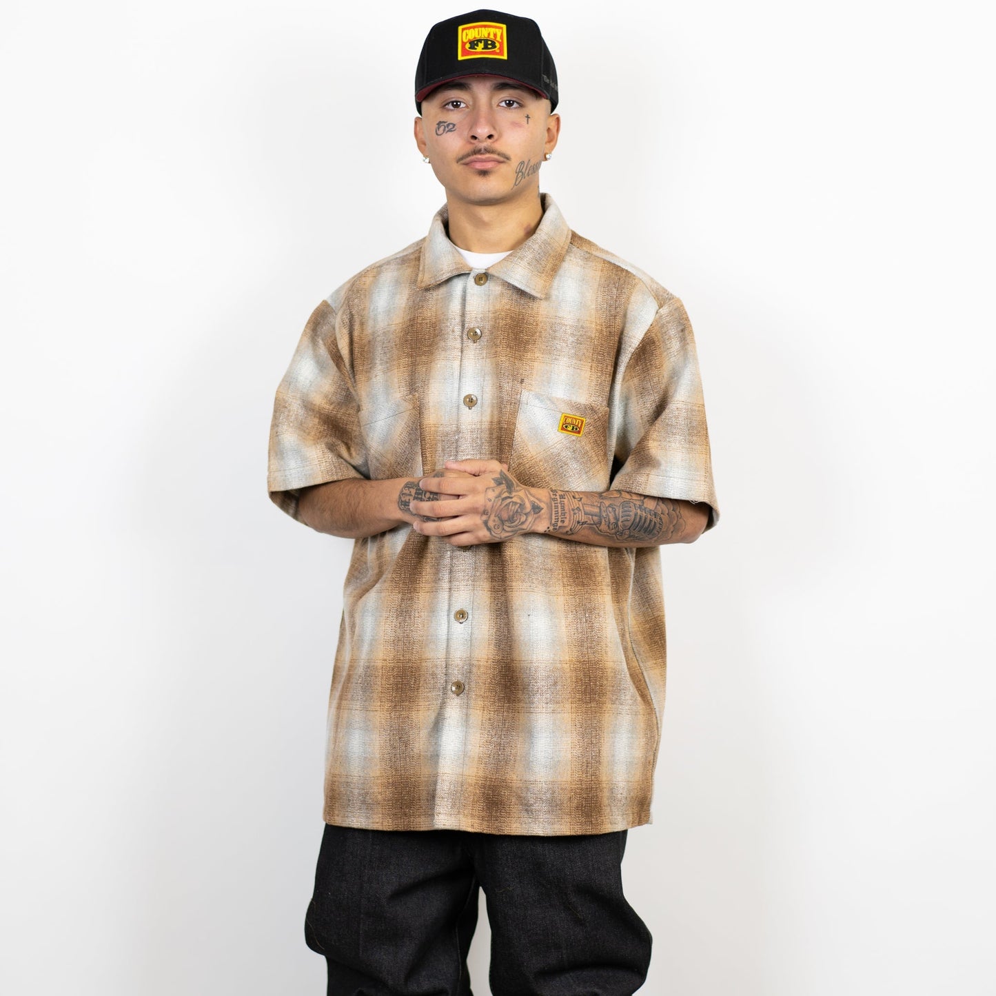 FB County Short Sleeve Wool Shirt - Big & Tall Sizes