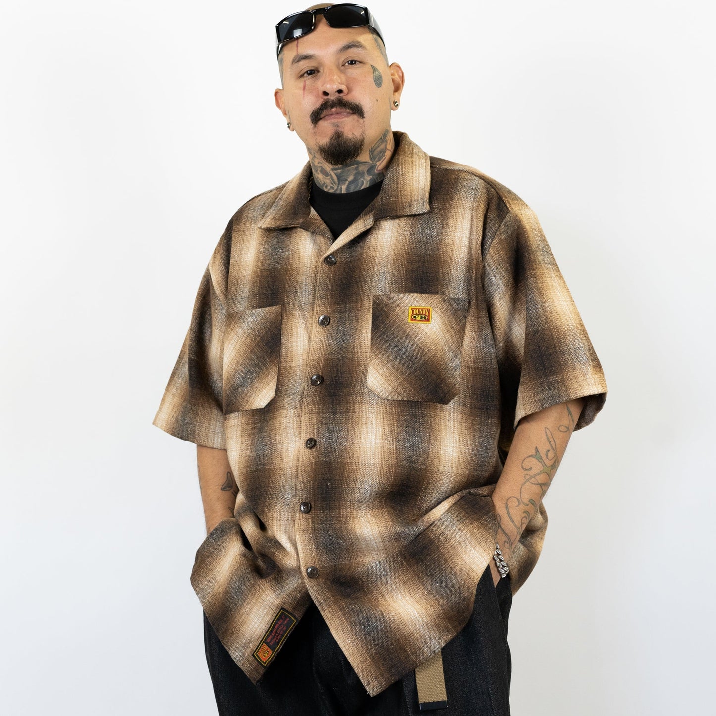 FB County Short Sleeve Wool Shirt - Big & Tall Sizes