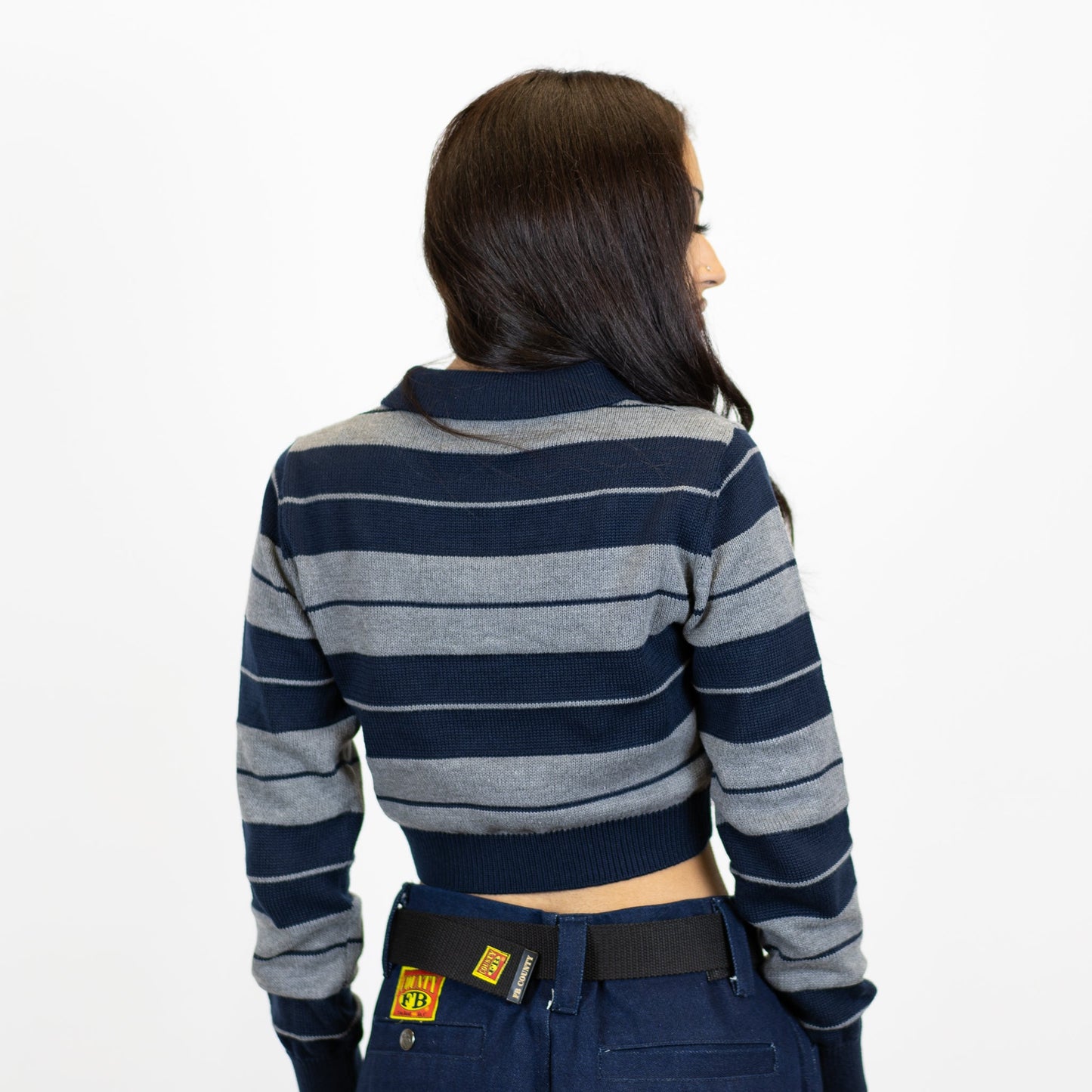 FB County Long Sleeve Charlie Brown Crop Top