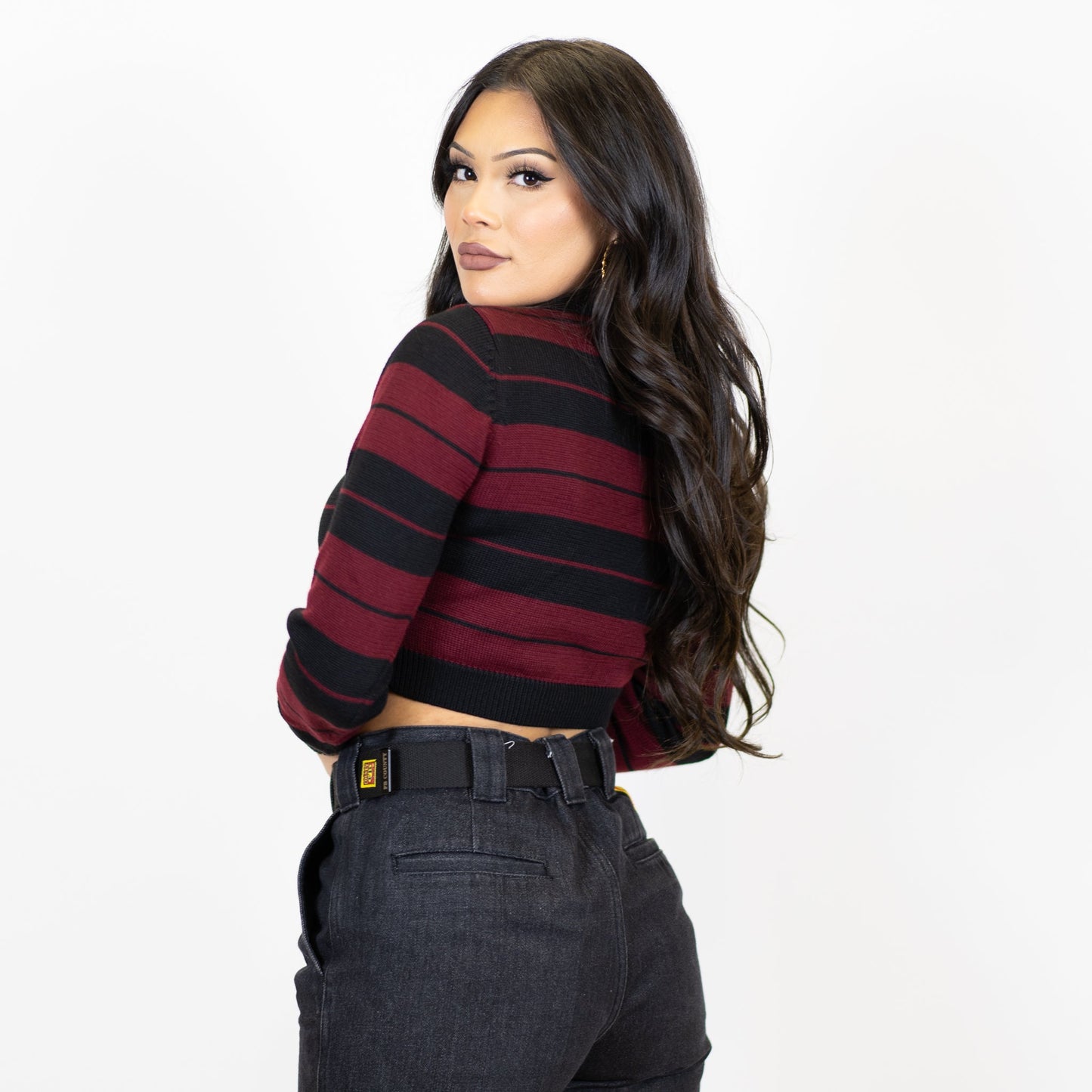 FB County Long Sleeve Charlie Brown Crop Top