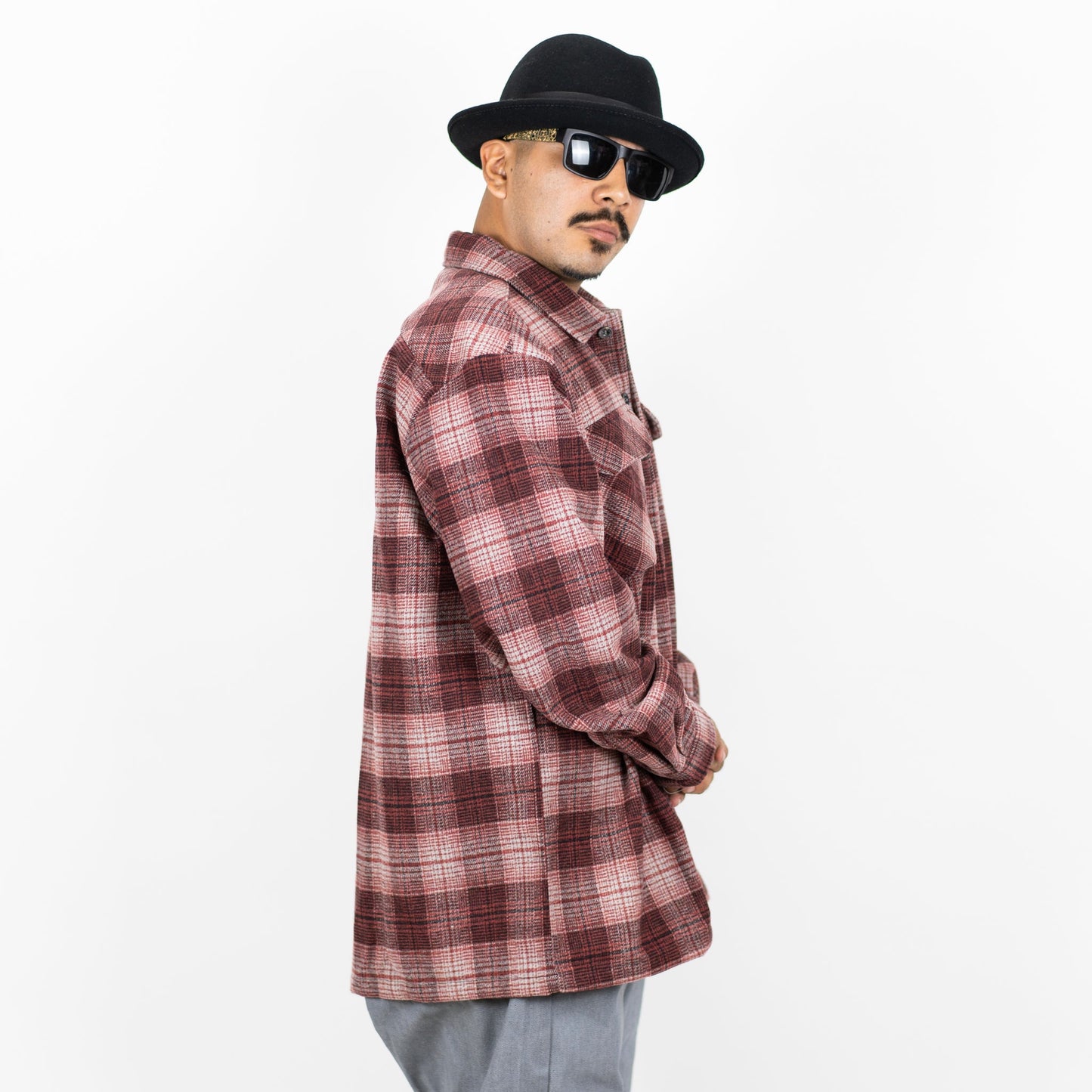 New FB County Super Heavyweight Wool Blend Long Sleeve Shirt