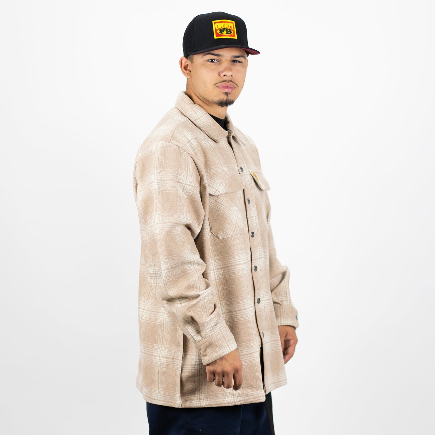 New FB County Super Heavyweight Wool Blend Long Sleeve Shirt
