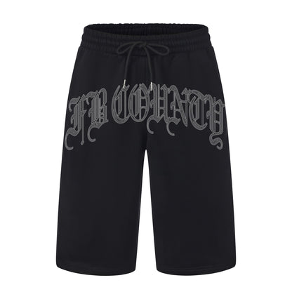 FB County Heavyweight Graphic Baggy Fleece Shorts