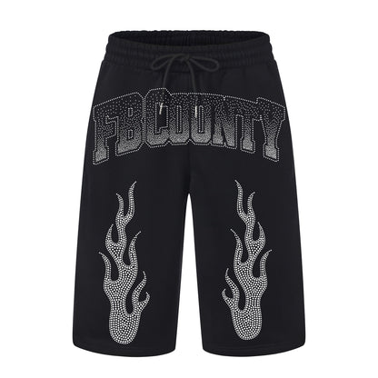 FB County Heavyweight Graphic Baggy Fleece Shorts