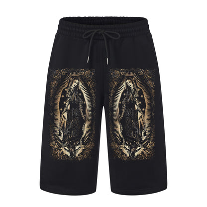 FB County Heavyweight Graphic Baggy Fleece Shorts