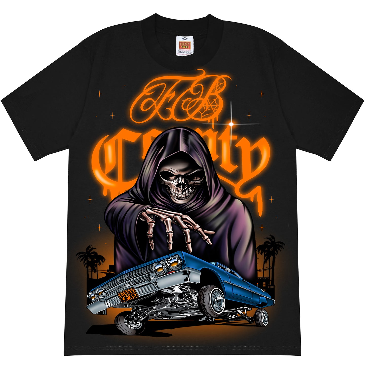FB County Halloween Graphic Heavy Hard T-Shirts - (JUMBO PRINTS)
