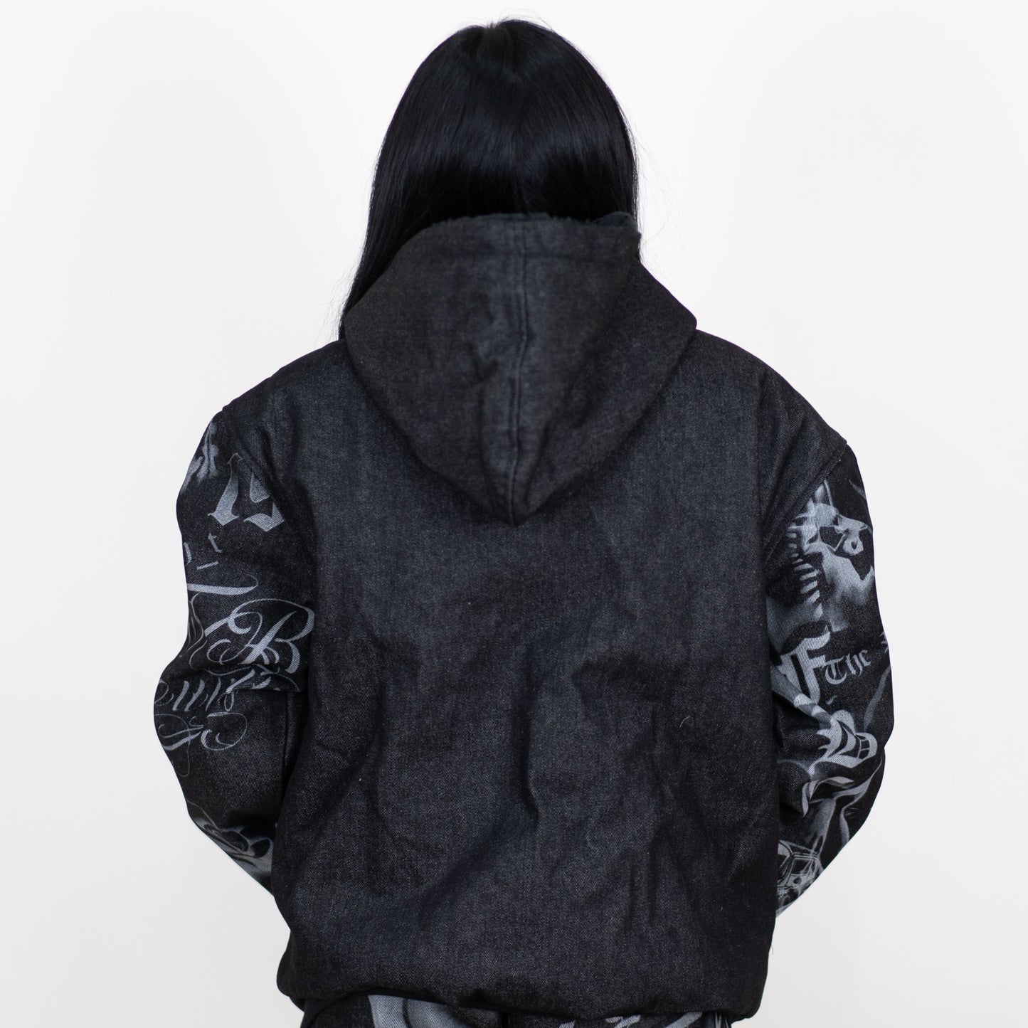 FB County Tatted Up Cozy Denim Jacket