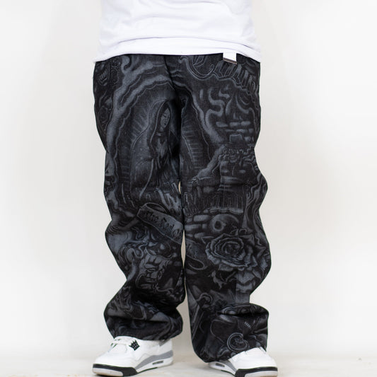 FB County Inked Up Hard Denim Pants
