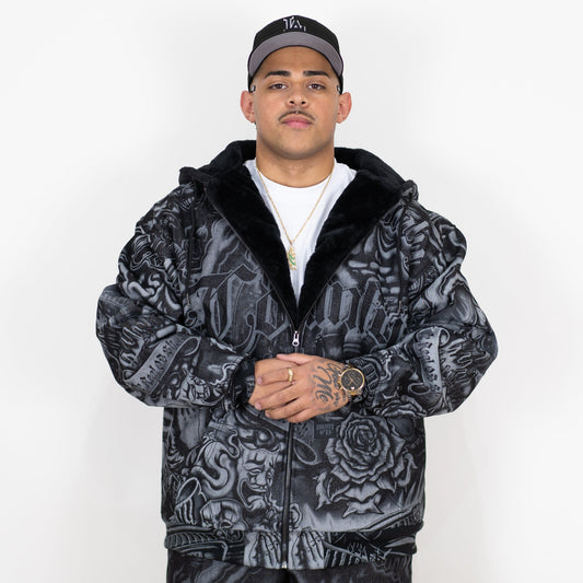 FB County Inked Up Cozy Denim Jacket