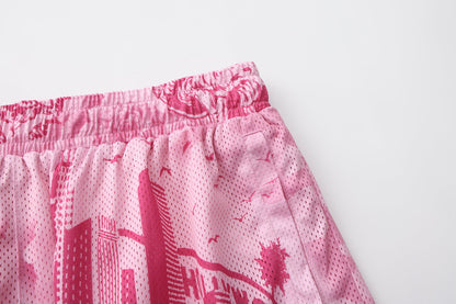 FB County Graffiti Mesh Shorts