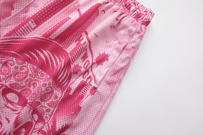 FB County Graffiti Mesh Shorts