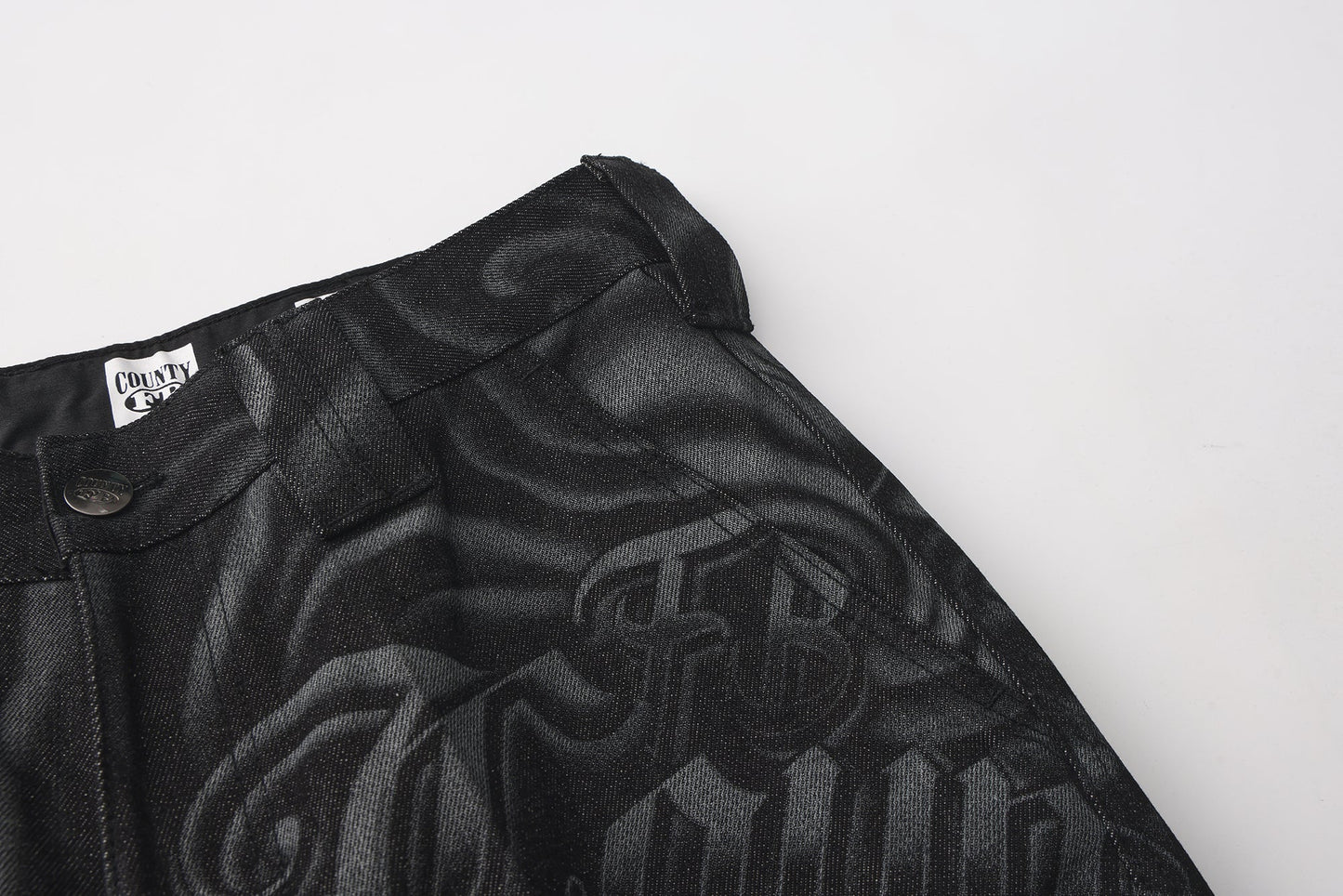 FB County Inked Up Hard Denim Pants