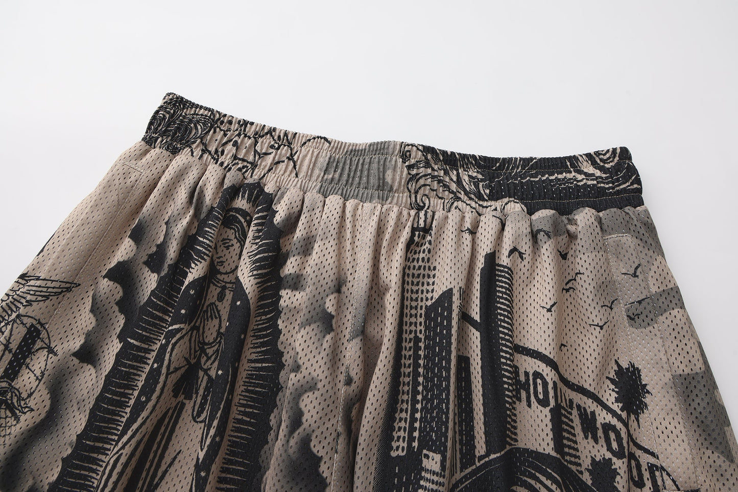 FB County Graffiti Mesh Shorts