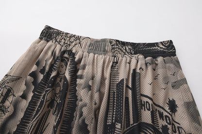 FB County Graffiti Mesh Shorts