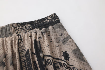 FB County Graffiti Mesh Shorts