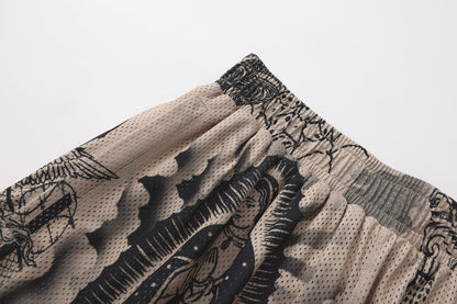 FB County Graffiti Mesh Shorts