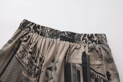 FB County Graffiti Mesh Shorts