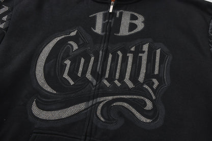 FB County Rhinestone Tatted Up Hoodie