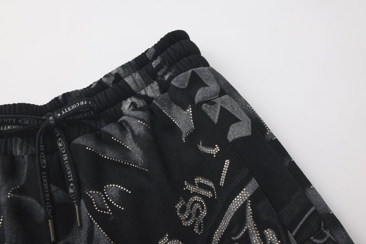 FB County Rhinestone Tatted Up Sweatpant