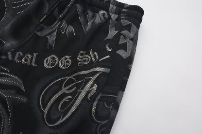 FB County Rhinestone Tatted Up Sweatpant