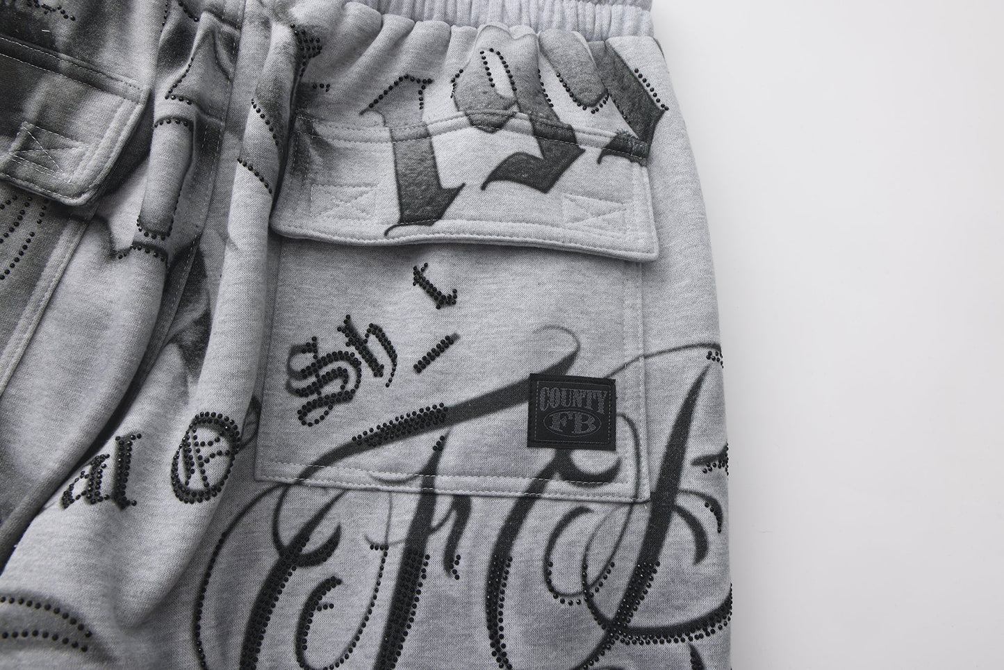 FB County Rhinestone Tatted Up Sweatpant