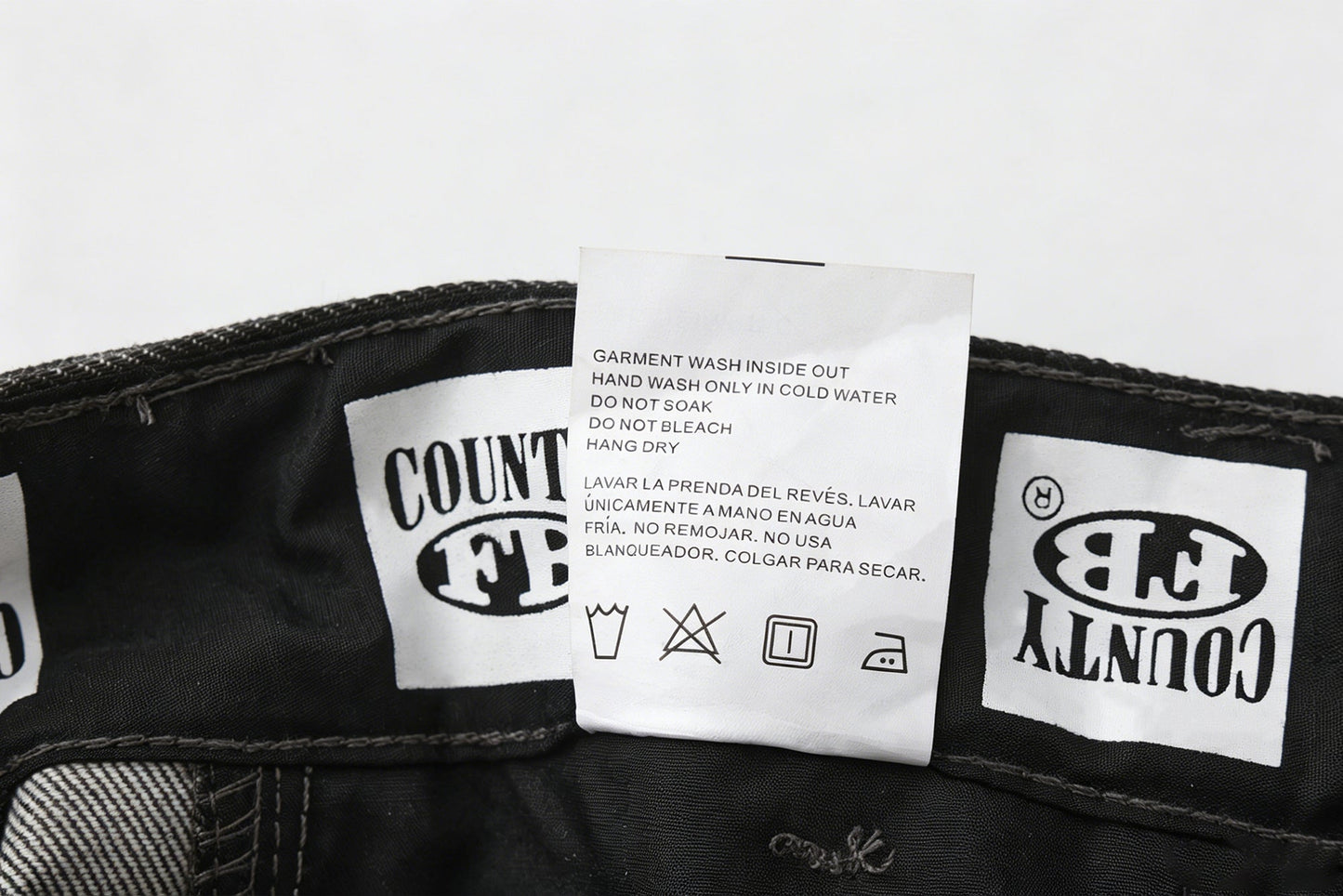 FB County Laser Printed Inked Up Hard Denim Shorts