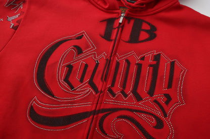 FB County Rhinestone Tatted Up Hoodie