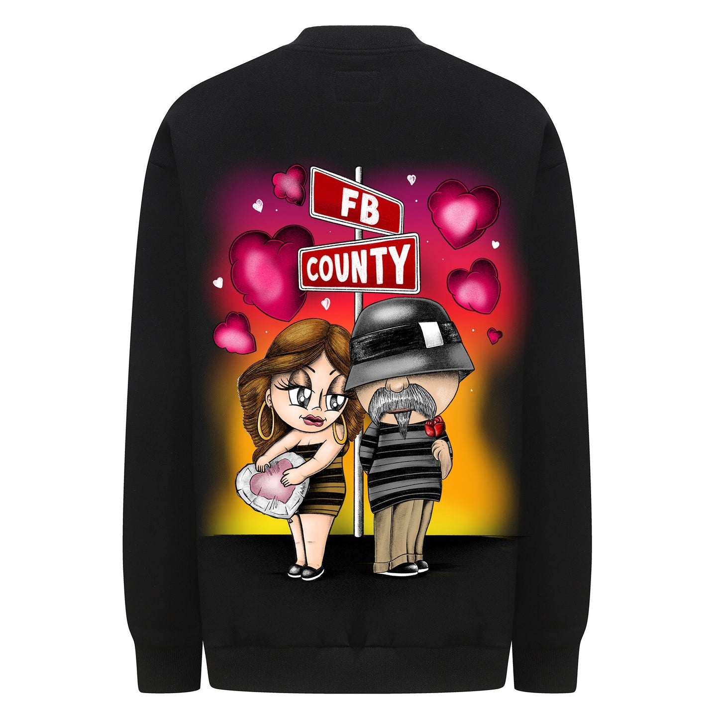 FB County Heavyweight Oversized Love Graphic Fleece Crewneck
