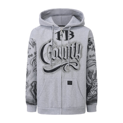 FB County Rhinestone Tatted Up Hoodie