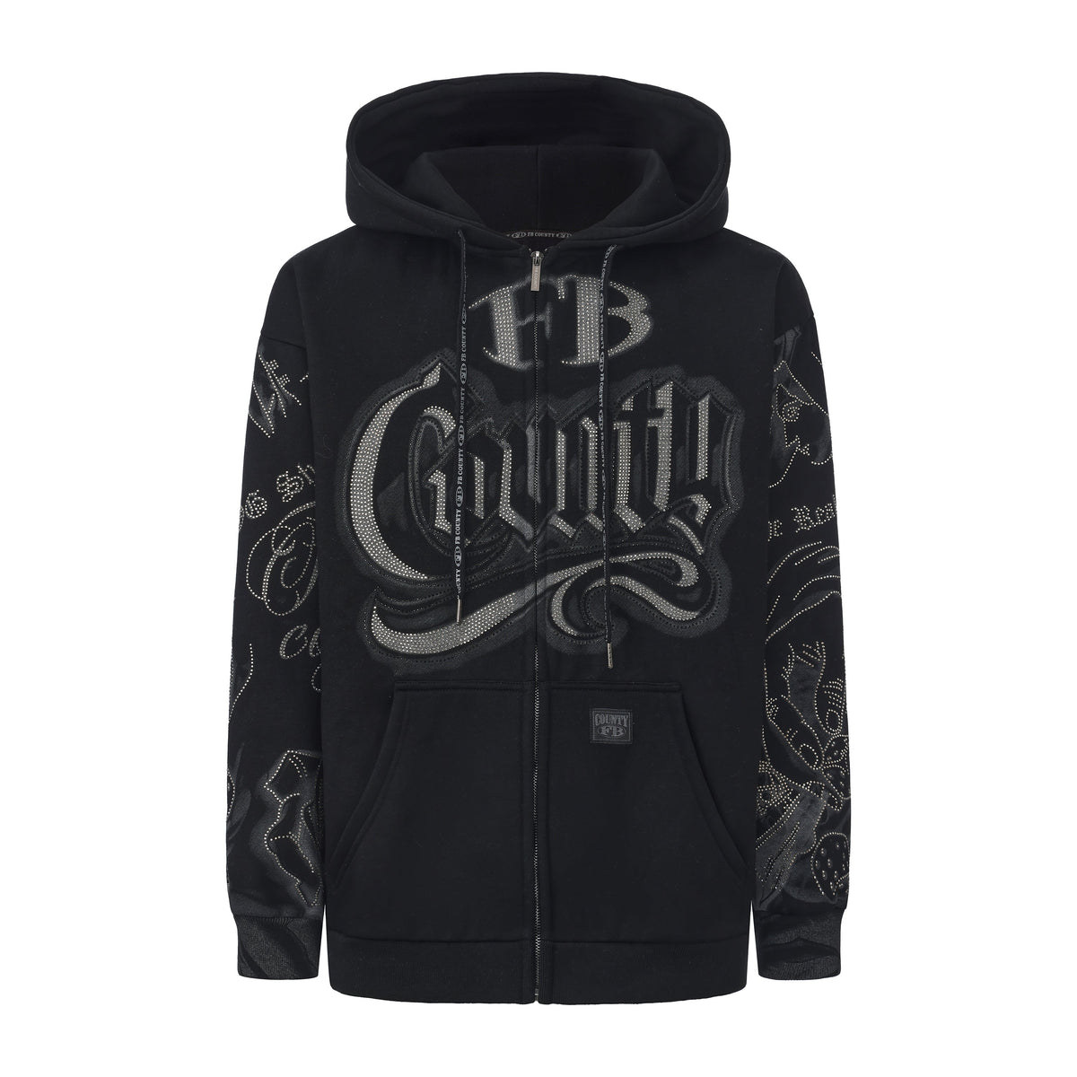 FB County Rhinestone Tatted Up Hoodie