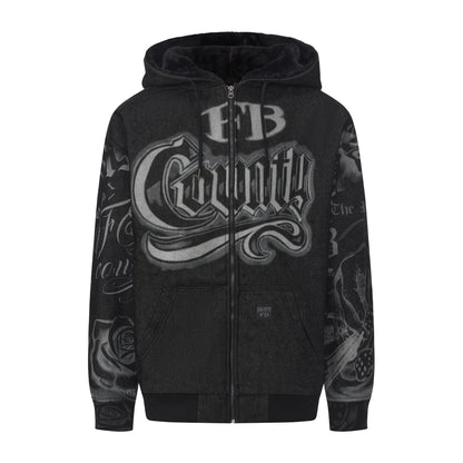 FB County Tatted Up Cozy Denim Jacket