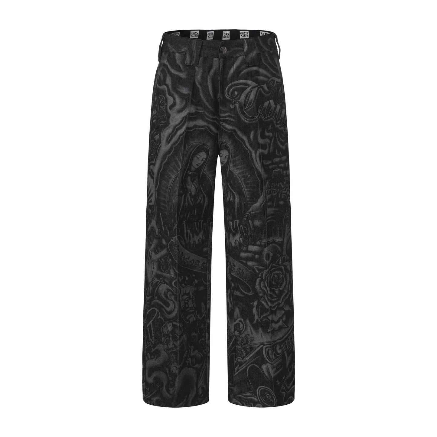 FB County Inked Up Hard Denim Pants