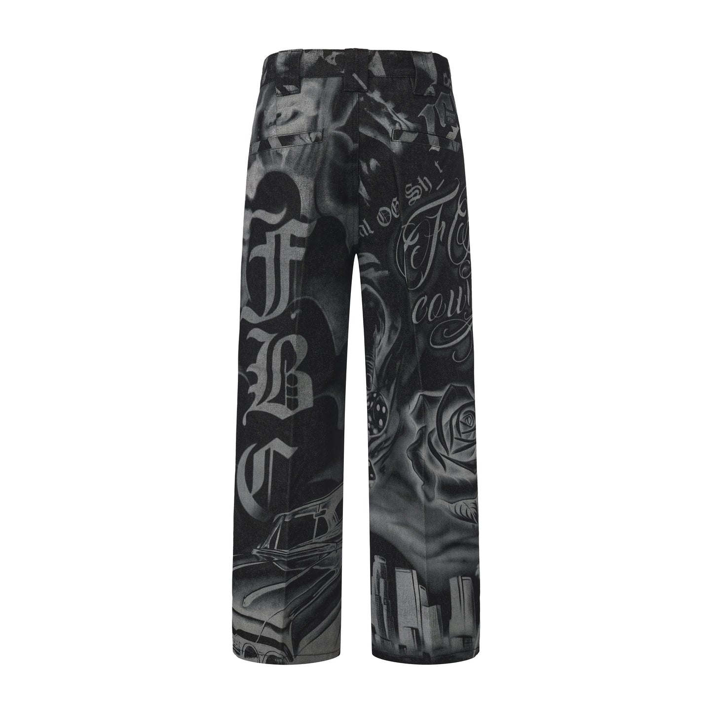 FB County Tatted Up Hard Denim Pants