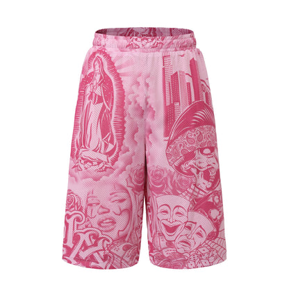 FB County Graffiti Mesh Shorts