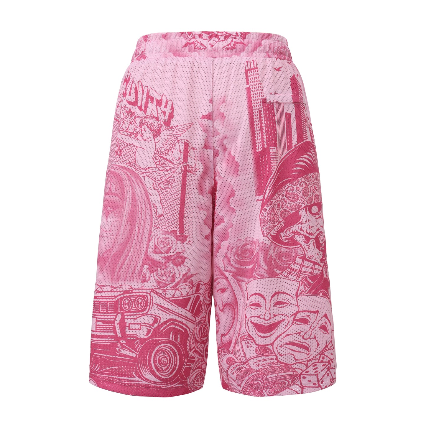 FB County Graffiti Mesh Shorts