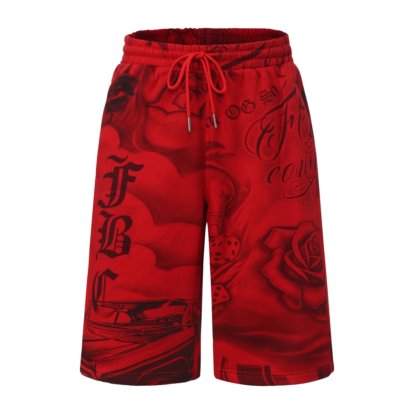 FB County Tatted Up Baggy Fleece Shorts