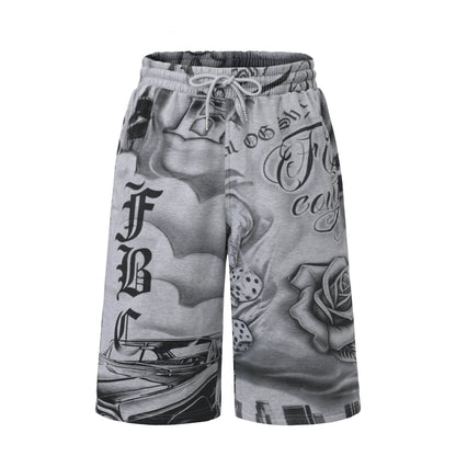 FB County Tatted Up Baggy Fleece Shorts