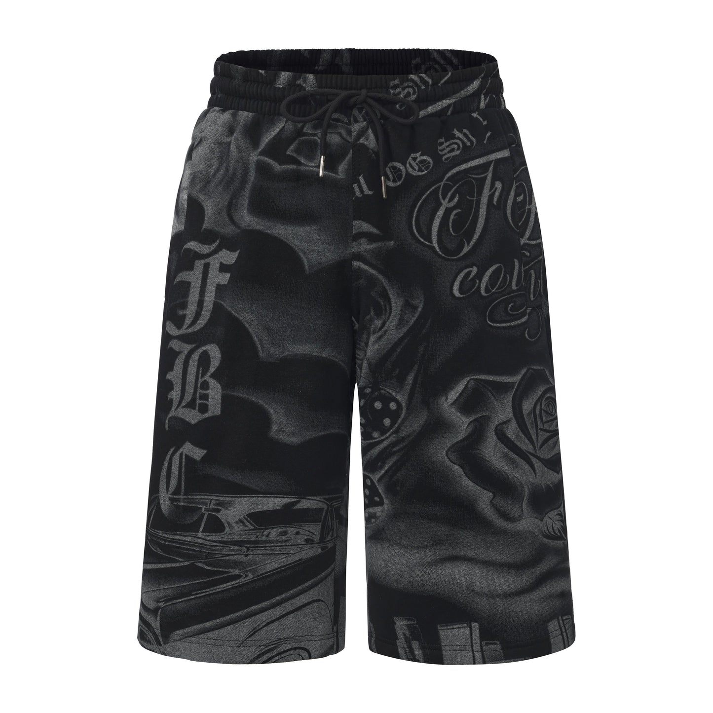 FB County Tatted Up Baggy Fleece Shorts