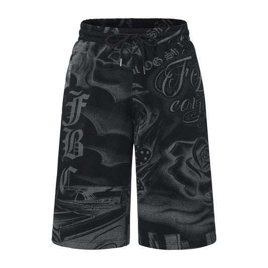 FB County Tatted Up Baggy Fleece Shorts