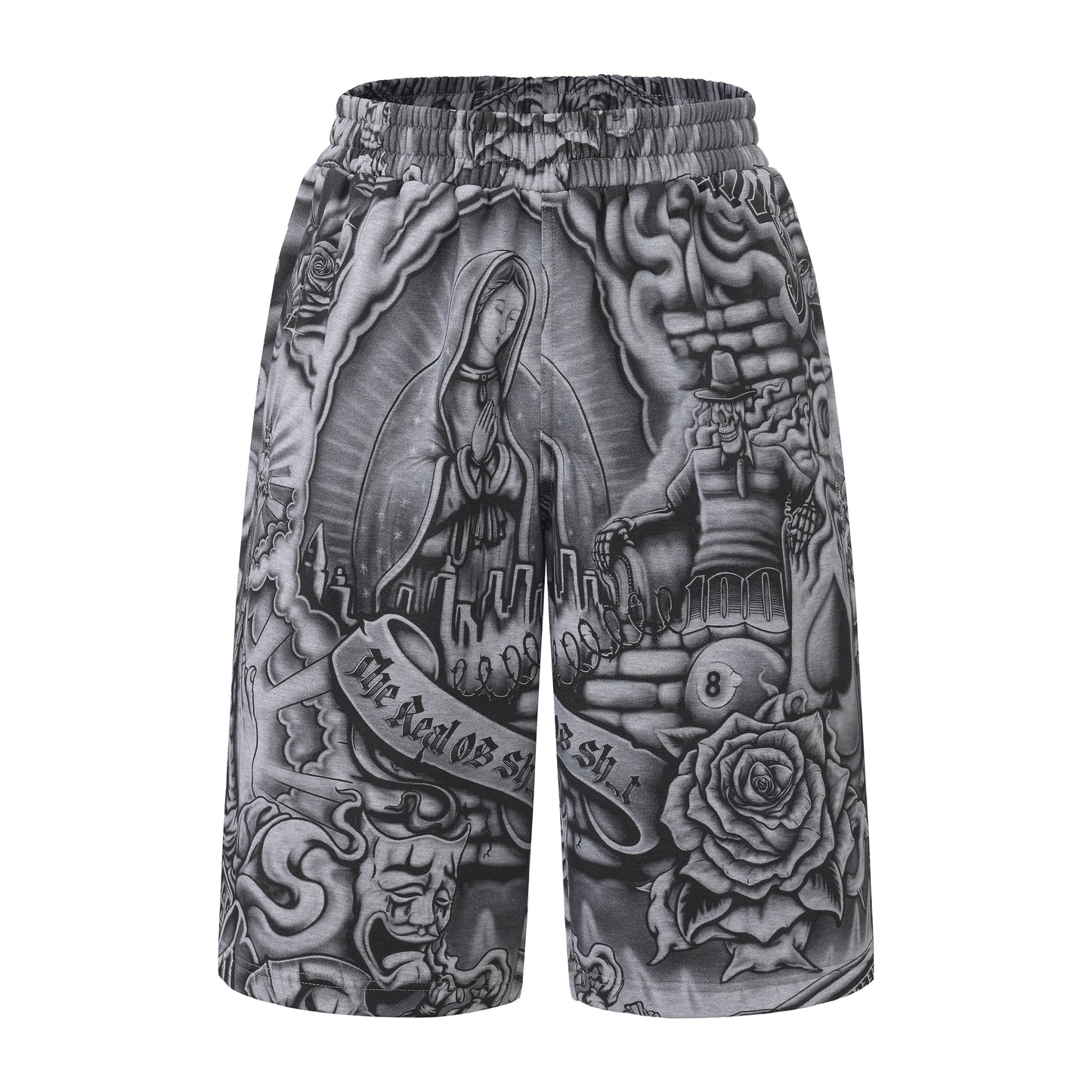 FB County Inked Up Baggy Fleece Shorts