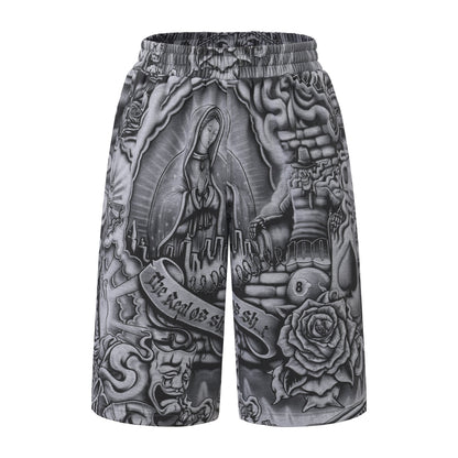 FB County Inked Up Baggy Fleece Shorts