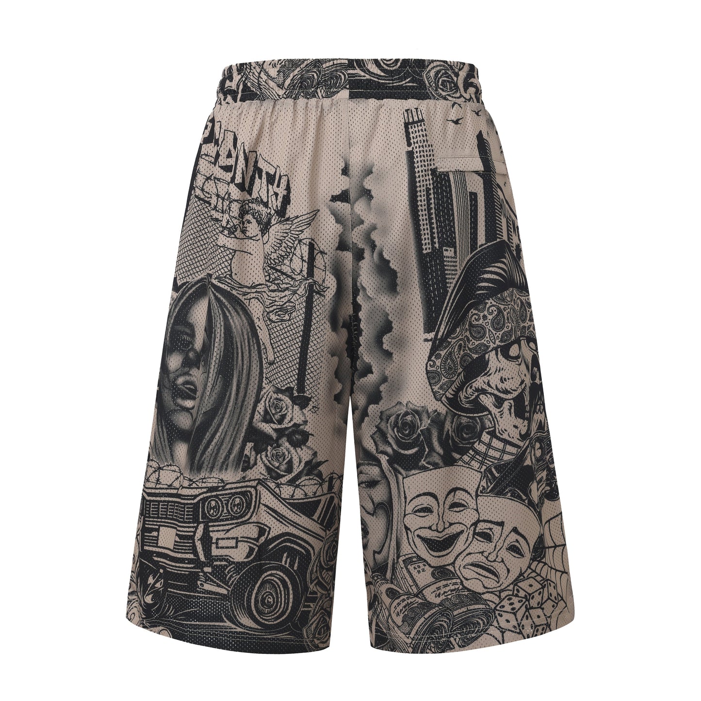 FB County Graffiti Mesh Shorts
