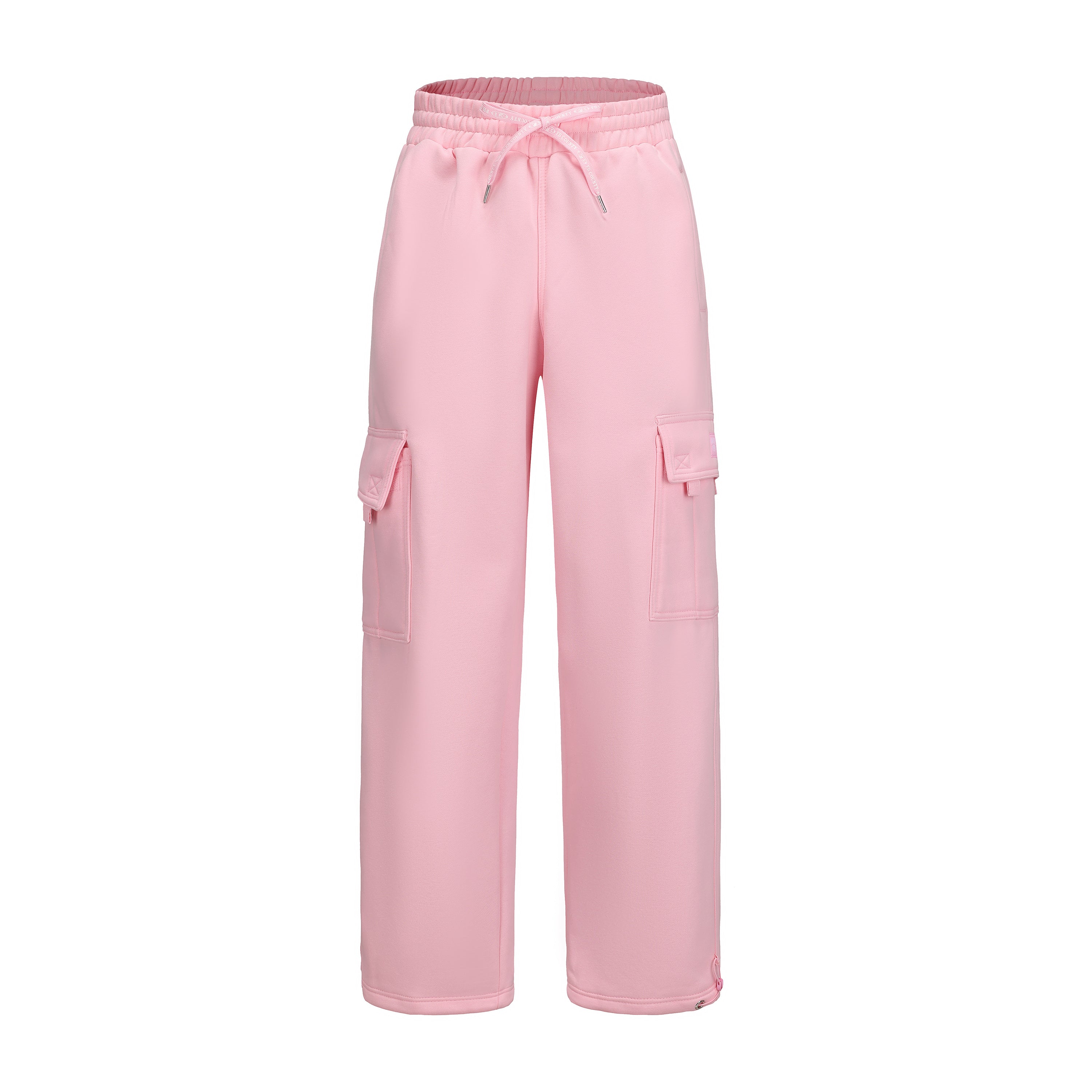 【BAON】23FW★ [BAONHAUS] Ribbon Banding Peach Fuzz Cargo Pt FB_COUNTY_CARGO_SWEATPANTS_GRE