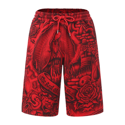 FB County Inked Up Baggy Fleece Shorts