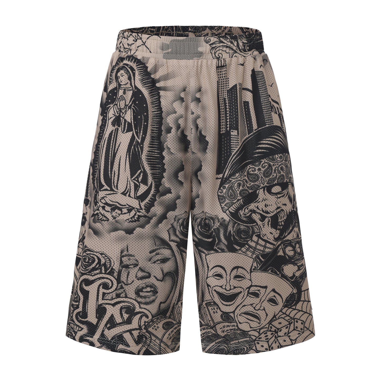 FB County Graffiti Mesh Shorts